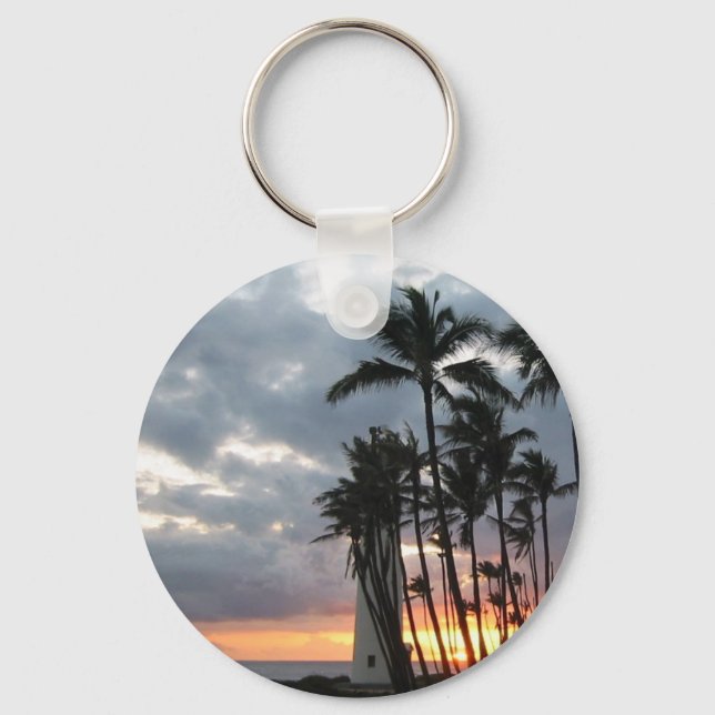 Sunset i Hawaii Nyckelring (Framsida)