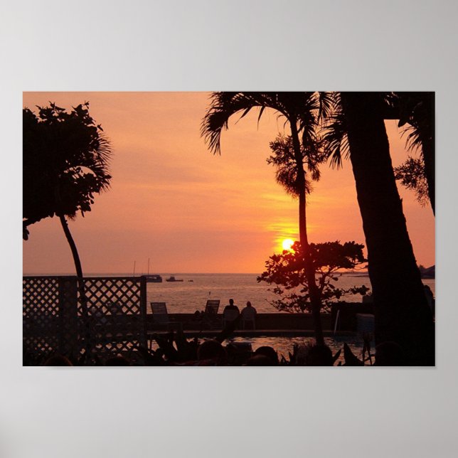 Sunset i Hawaii Poster (Framsidan)