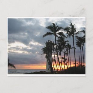 Sunset i Hawaii Vykort