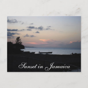 Sunset i Jamaica Vykort