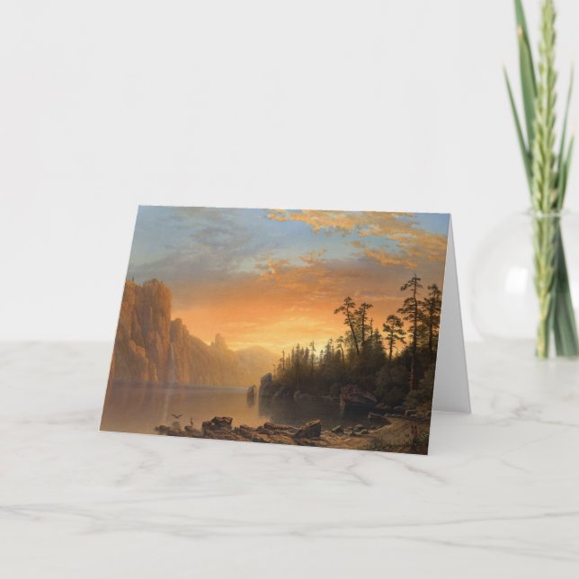 Sunset i Kalifornien | Albert Bierstadt Kort (Framsida)