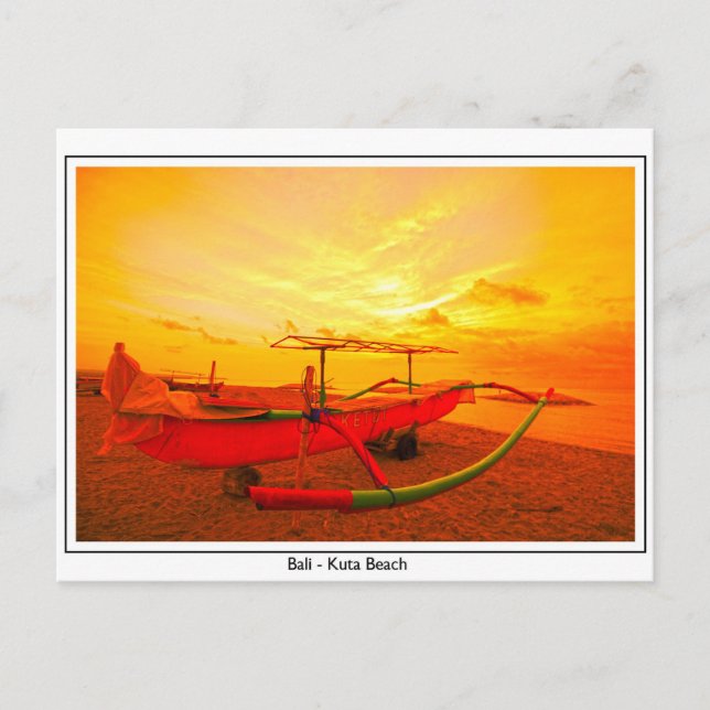 Sunset i Kuta Vykort (Framsida)