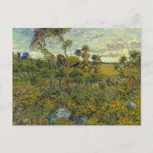 Sunset i Montmajour av Van Gogh Vykort (Framsida)