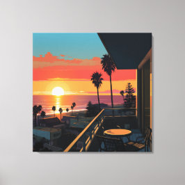 SUNSET I SANTA MONICA #1 CANVASTRYCK