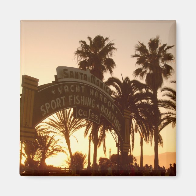 Sunset i Santa Monica Magnet (Framsidan)