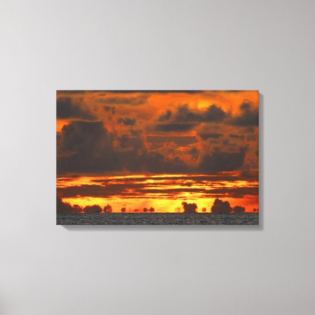 SUNSET ILLUSION 16x24 Canvastryck (Framsida)