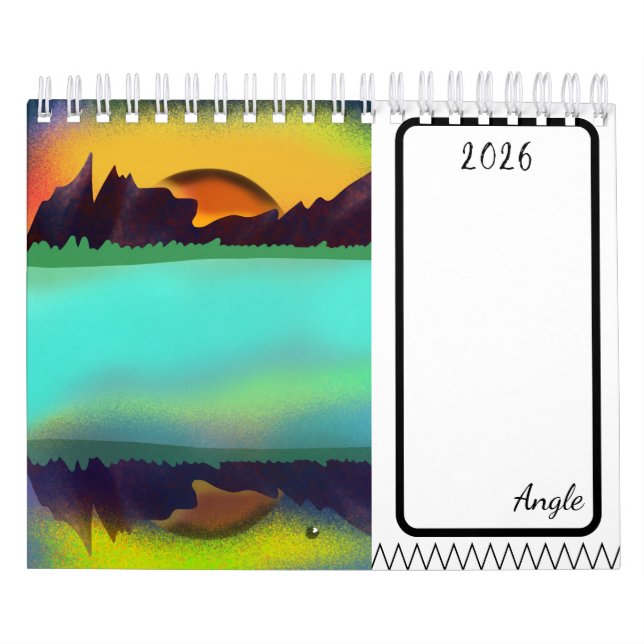 Sunset illustration Calendar  Kalender (Omslag)