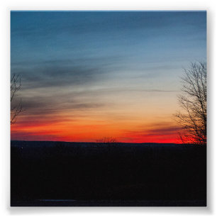 "Sunset in Broadalbin" av Shawn Tomlinson Fototryck