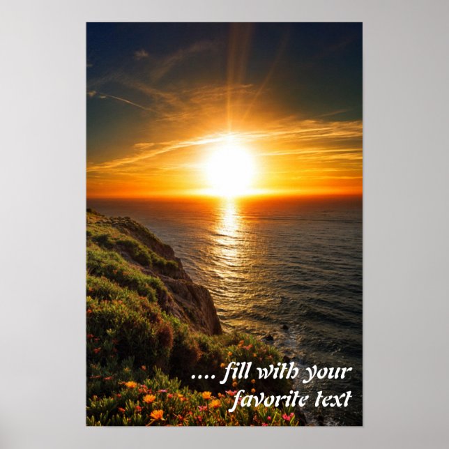 Sunset in Cabo de Roca Poster (Framsidan)