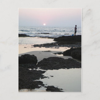 sunset in Goa Vykort