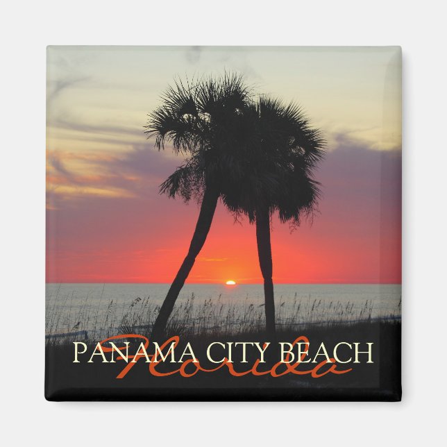 Sunset in Panama City Beach Florida magnet (Framsidan)