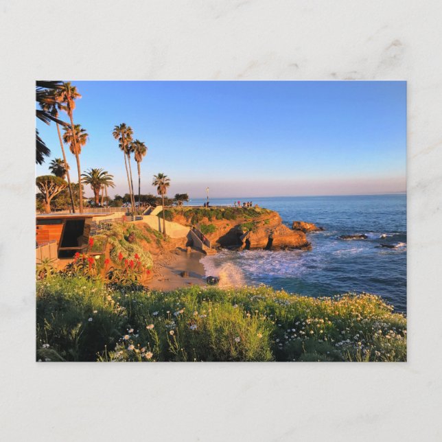 Sunset in San Diego Vykort (Framsida)