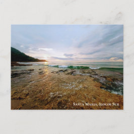 Sunset in Suso Beach Santa Maria, Ilocos Sur Vykort