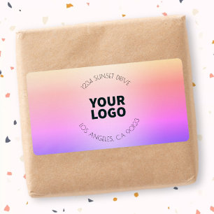 Sunset Inspired Ombre Returadress eller produkt Fraktsedel