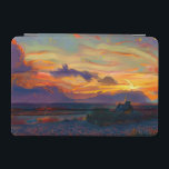 SUNSET iPad MINI SKYDD<br><div class="desc">En konstform av en vacker solnedgång som även visar sten,  strand och en man som fiskar.</div>