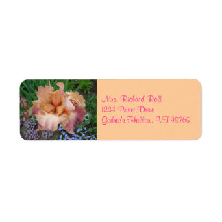 Sunset Iris-Returetiketter Returadress Etikett