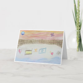 Sunset Israel Greeting Card Kort