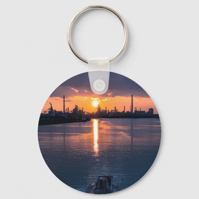 Sunset Japan Himlar Nyckelring (Framsida)
