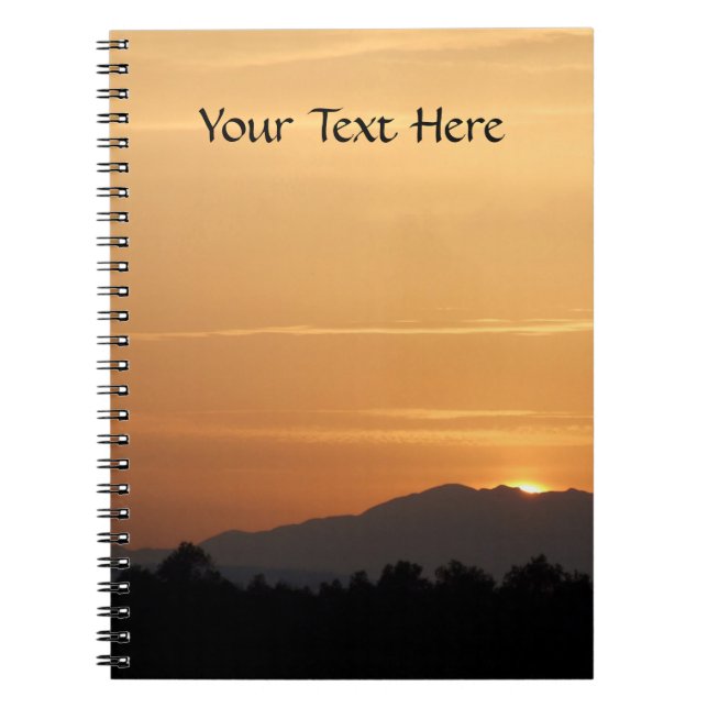 Sunset Journal Anteckningsbok (Framsidan)