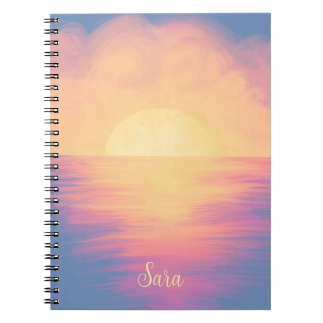 Sunset journal anteckningsbok (Framsidan)