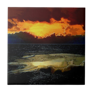 SUNSET KAKELPLATTA