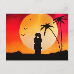 Sunset Kiss Vykort