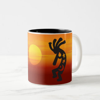Sunset Kokopelli Två-Tonad Mugg