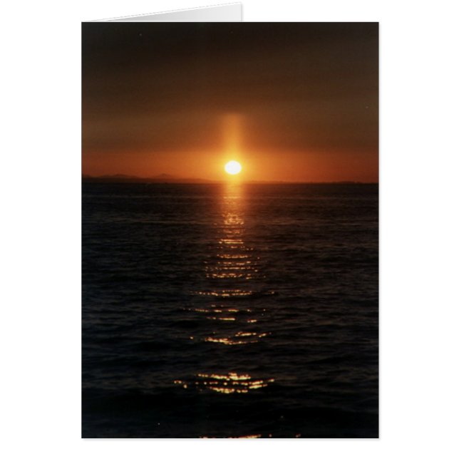 Sunset Kor Hälsningskort (Framsidan)