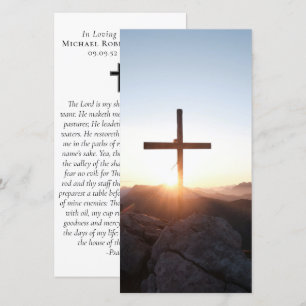 Sunset Kor Prayer Memorial Bookmark