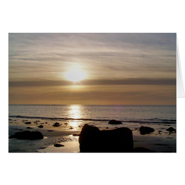 SUNSET-kort Hälsningskort (Framsidan Horizontal)