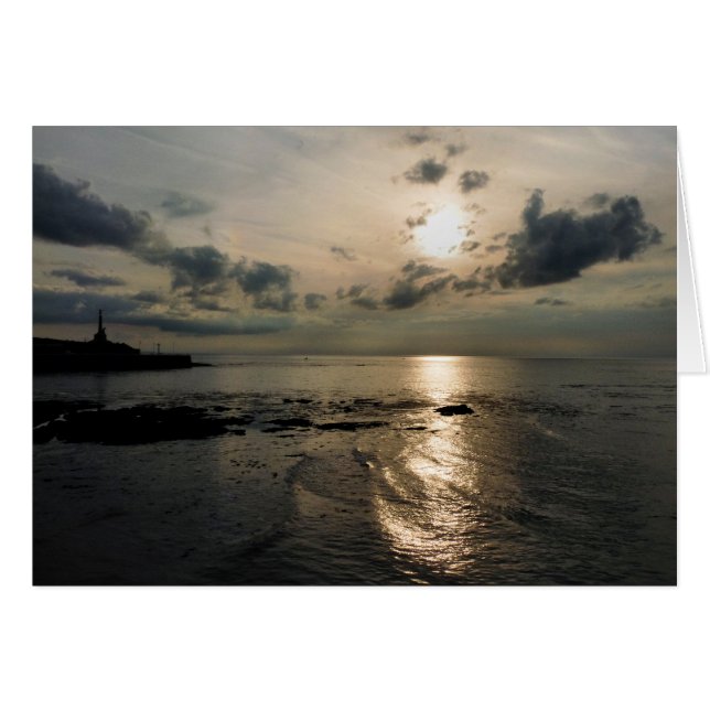 SUNSET-kort Hälsningskort (Framsidan Horizontal)
