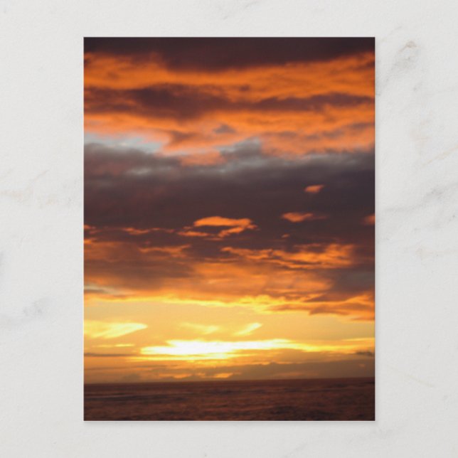 Sunset Lahaina Maui Hawaii Vykort (Framsida)