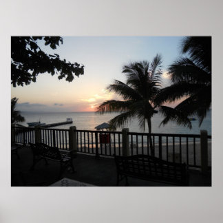 Sunset Läkare Cave Balcony Kanvastryck Poster
