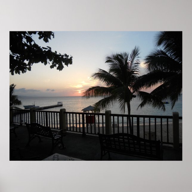 Sunset Läkare Cave Balcony Kanvastryck Poster (Framsidan)
