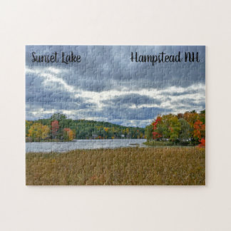 Sunset Lake Fall Puzzle Pussel