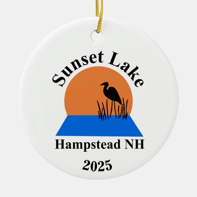 Sunset Lake Ornament (Framsidan)