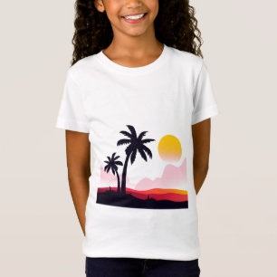 Sunset liggande liggande2 t shirt