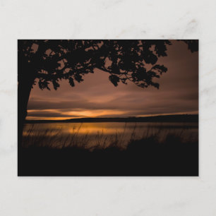 Sunset liggande Northumberland Vykort