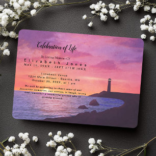 Sunset Lighthouse Firande of Life Funeral
