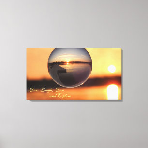 Sunset Live Kärlek Laugh Explore inspirational Canvastryck