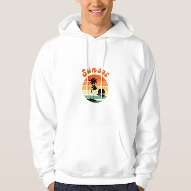 Sunset Manar Hoodies Design Hoodie (Framsida)