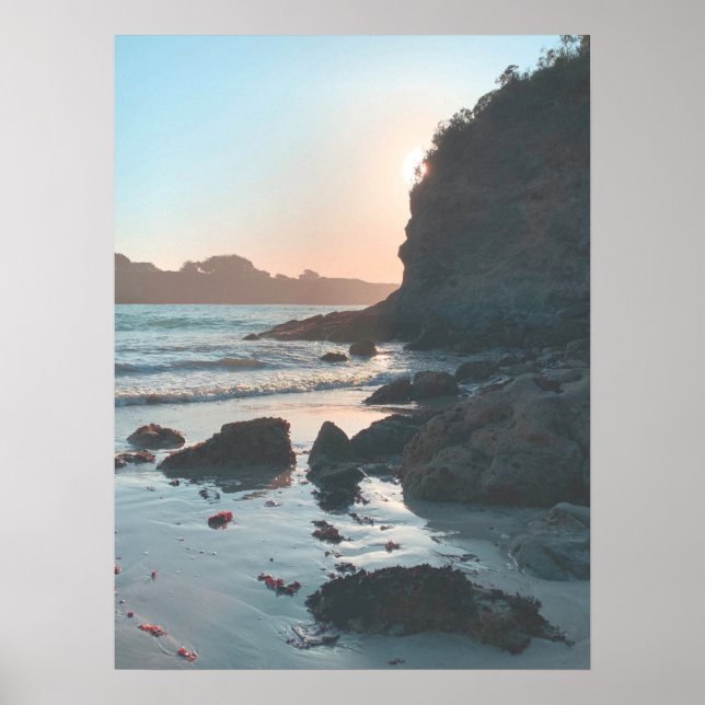 Sunset Mendocino Beach Poster (Framsidan)
