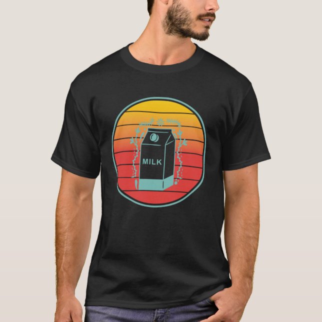 Sunset Mjölk Drink T Shirt (Framsida)