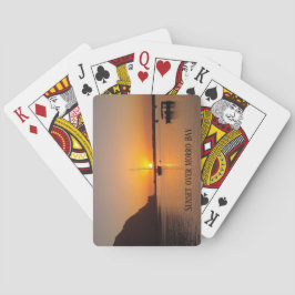 Sunset Morro Bay Sailboat Casinokort