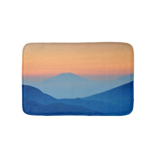 Sunset Mountain Abstrakt liggande Badrumsmatta