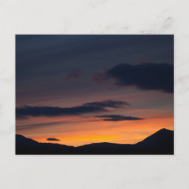 Sunset Mountain Photo Vykort