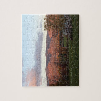 Sunset Mountain Scenery Puzzle Pussel