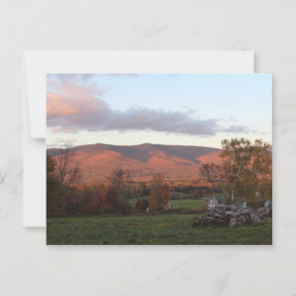 Sunset Mountain Scenery Puzzle Vykort