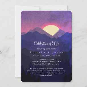 Sunset Mountains Firande of Life Funeral