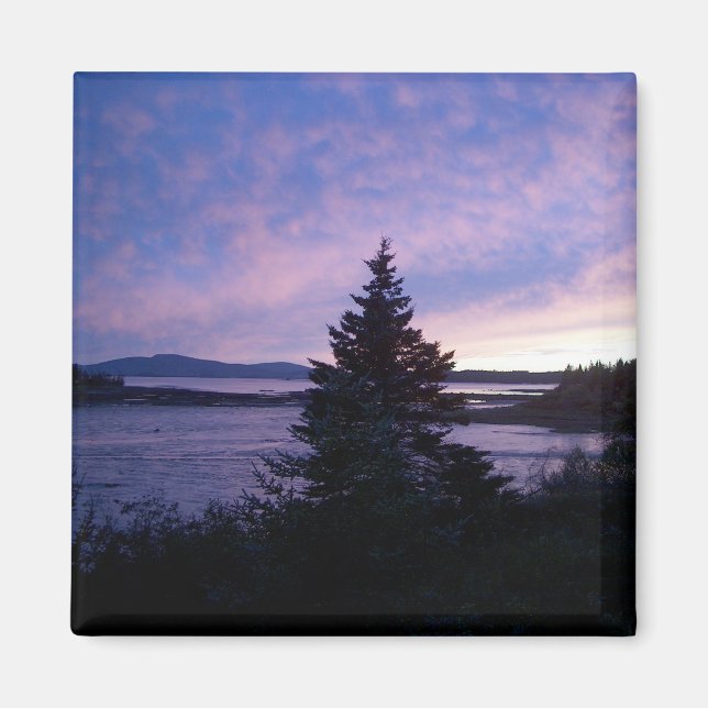 Sunset, Mt. Desert Island Magnet (Framsidan)